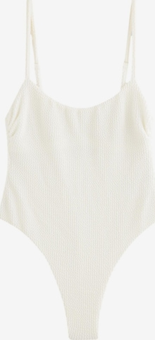 Bustier Maillot de bain self. en beige : devant