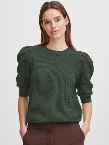 b.young Pullover 'Mikala' in Grün: Vorderseite
