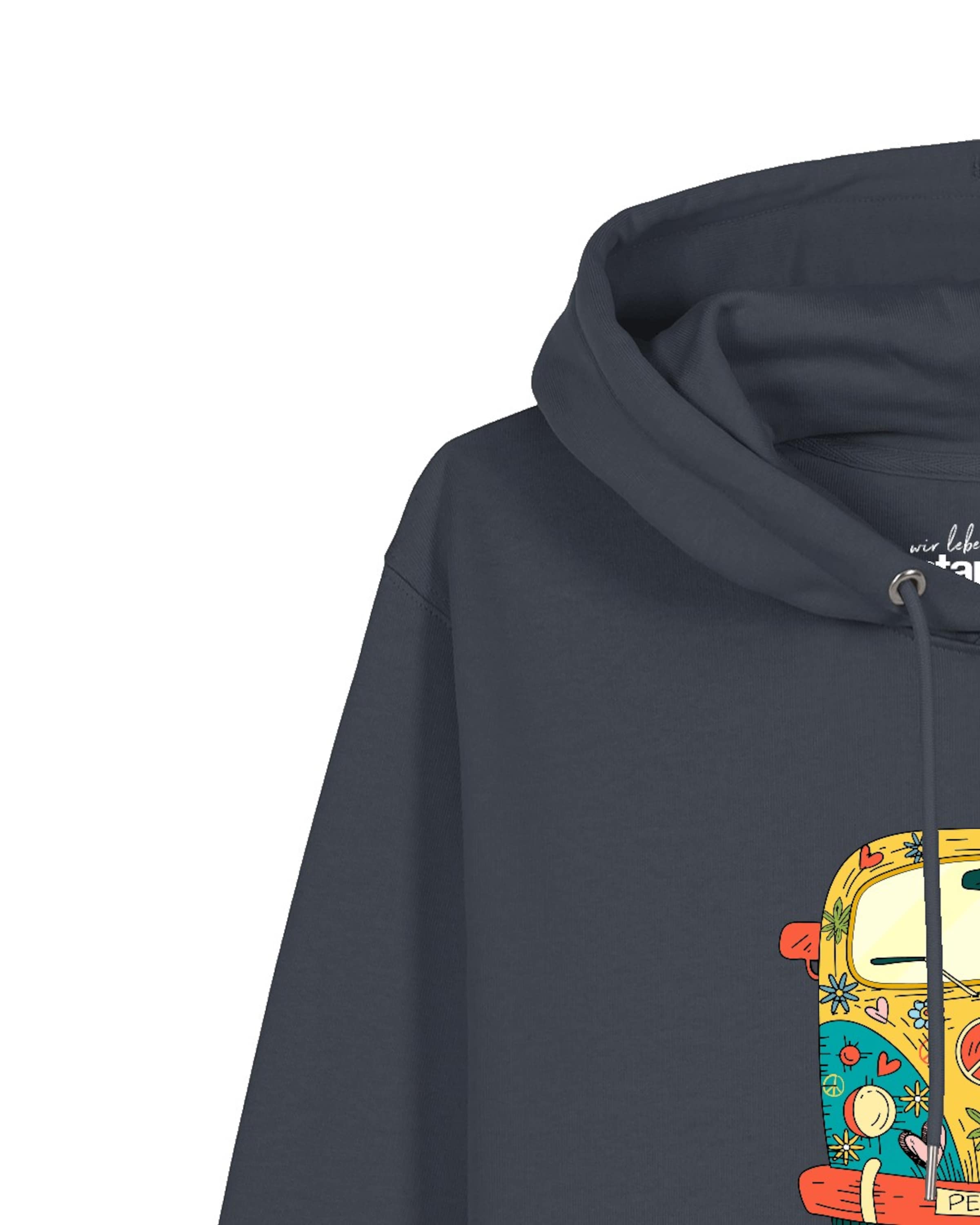 Sweat-shirt 'Hippies Bus' Watapparel en gris