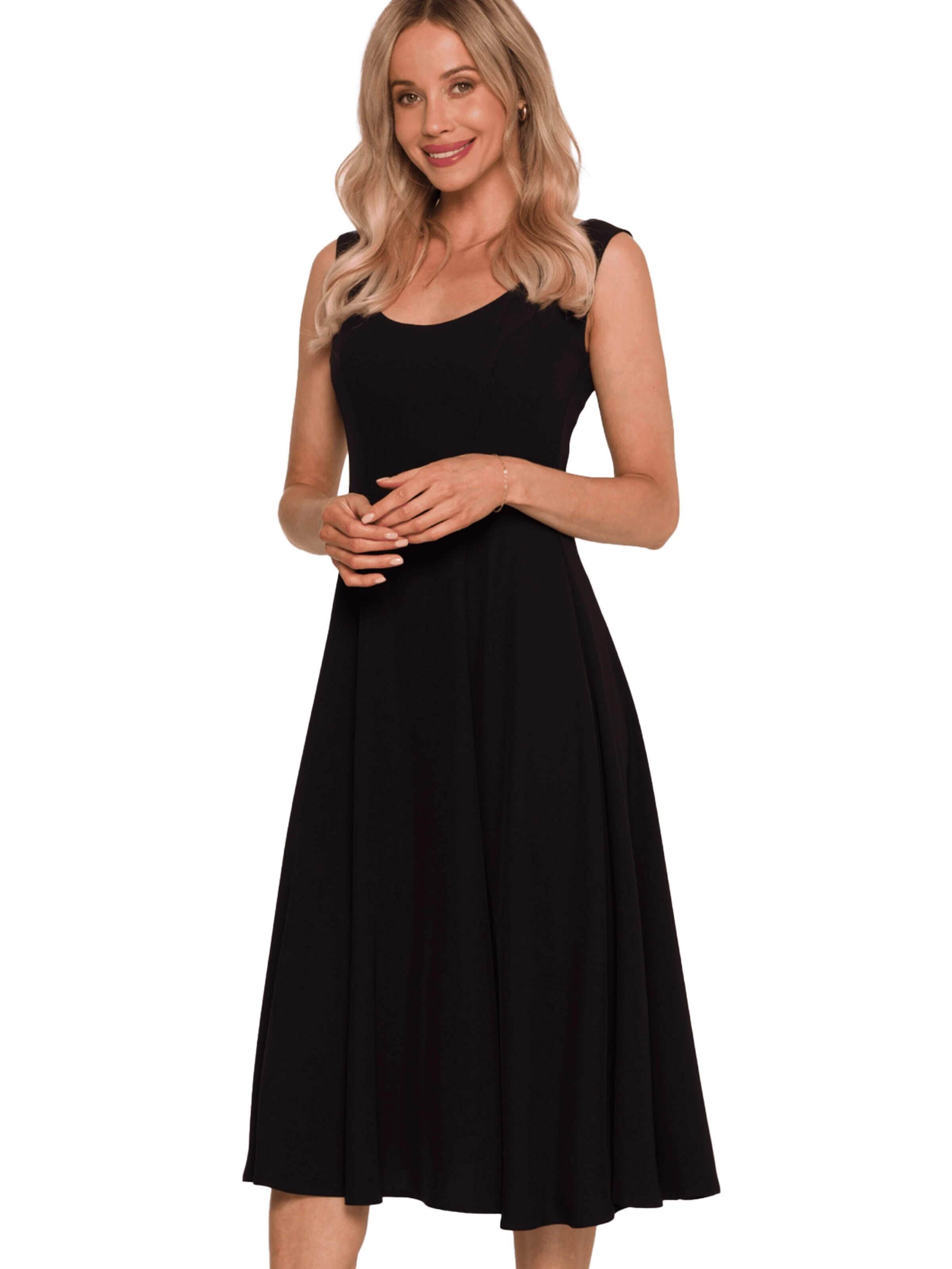 Stylove Dress in Black: front