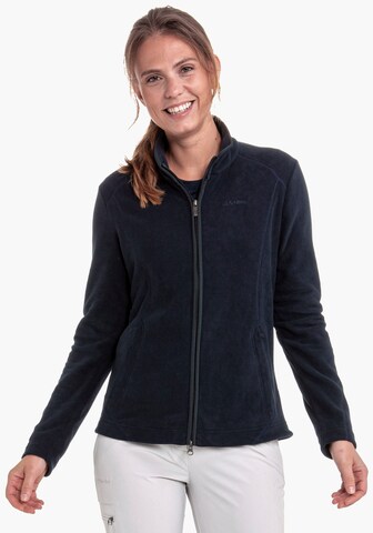 Schöffel Athletic Fleece Jacket 'Leona' in Blue: front
