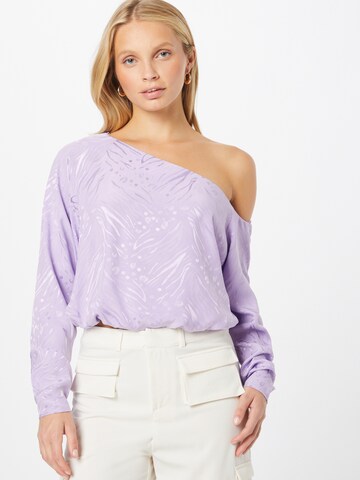 Sweat-shirt River Island en violet : devant