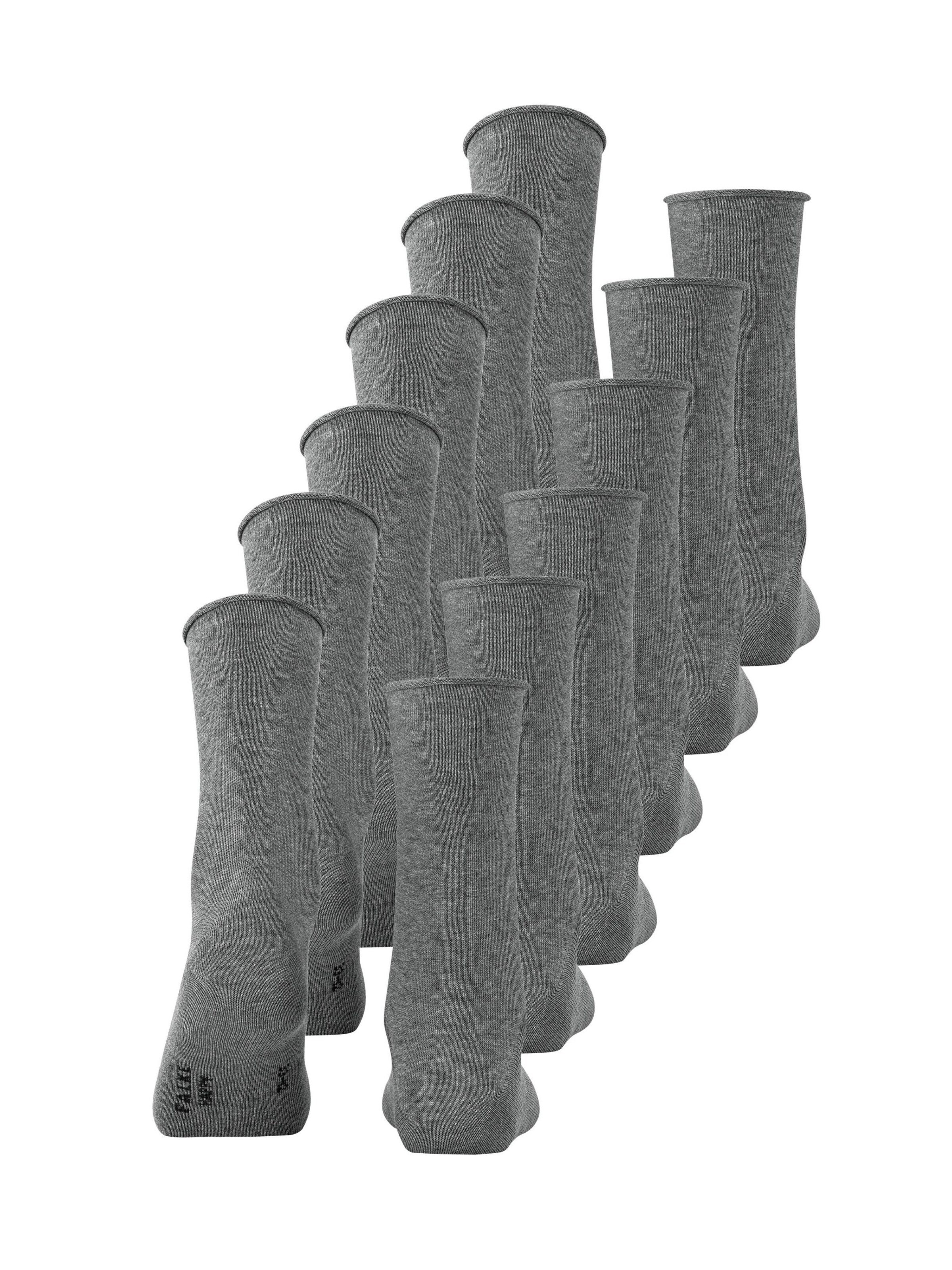 FALKE Socken 'Happy 6-Pack'‌‌‌‌‌ in Grau