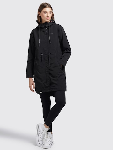 Manteau mi-saison 'Adda2' khujo en noir