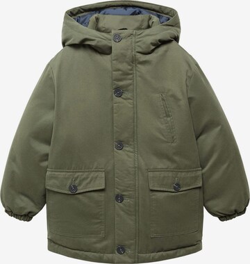 MANGO KIDS Winter Jacket 'Polo' in Green: front