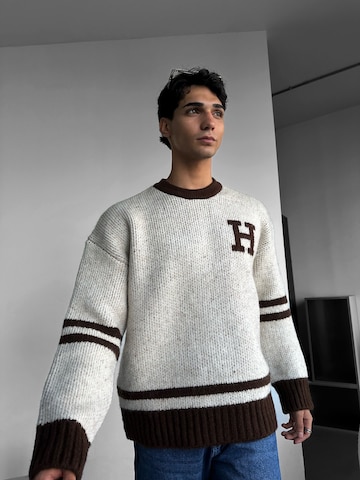 Kleidermafia Pullover 'Letter'‌‌‌‌‌‌‌‌‌‌ in Beige