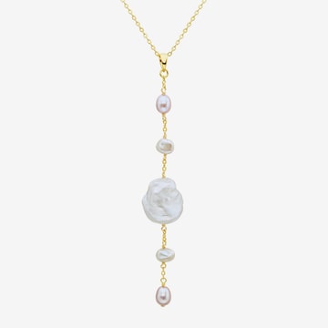 Valero Pearls Necklace in Gold: front
