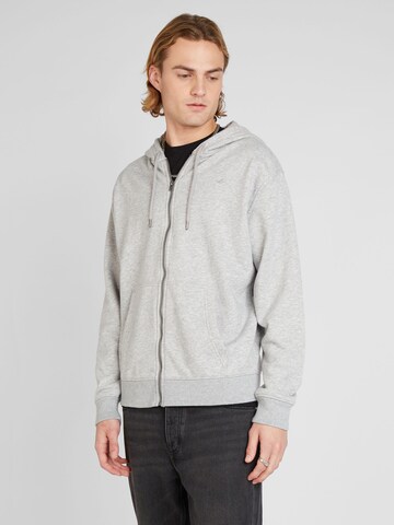 Veste de survêtement HOLLISTER en gris : devant