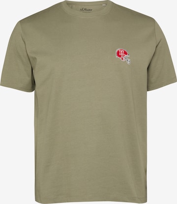T-Shirt s.Oliver en vert : devant