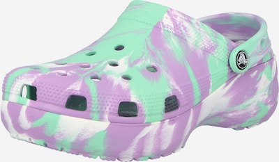 Saboţi Crocs pe verde mentă / mov deschis / alb, Vizualizare produs