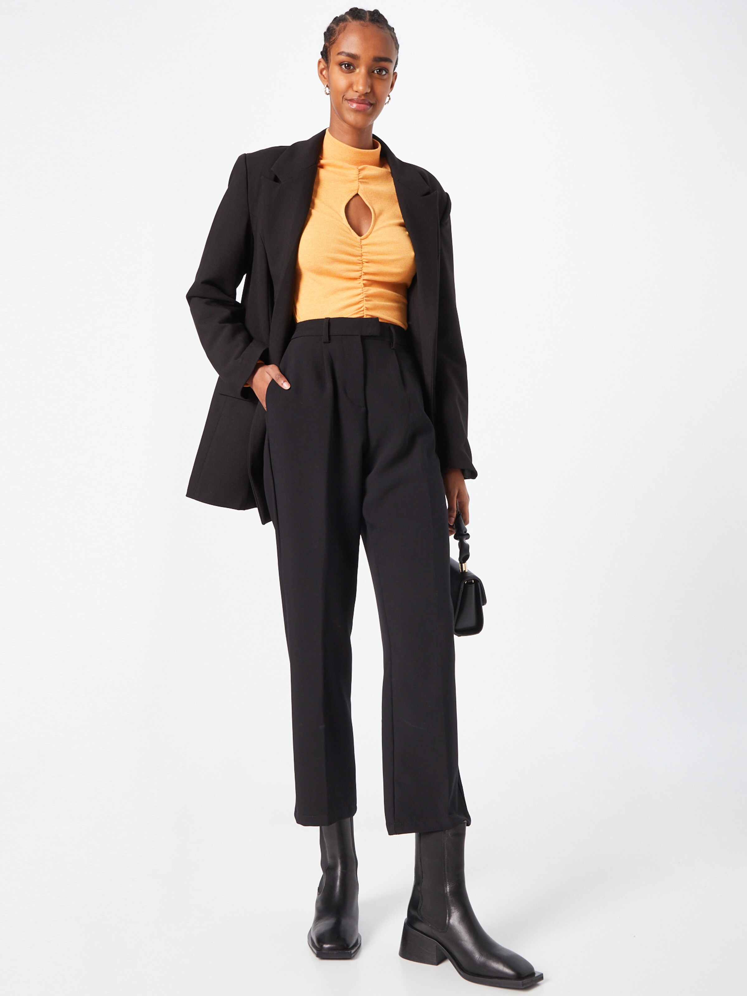 Frauen Hosen ONLY Bundfaltenhose in Schwarz - WO84970 Frauen Hosen ONLY Bundfaltenhose in Schwarz - WO84970
