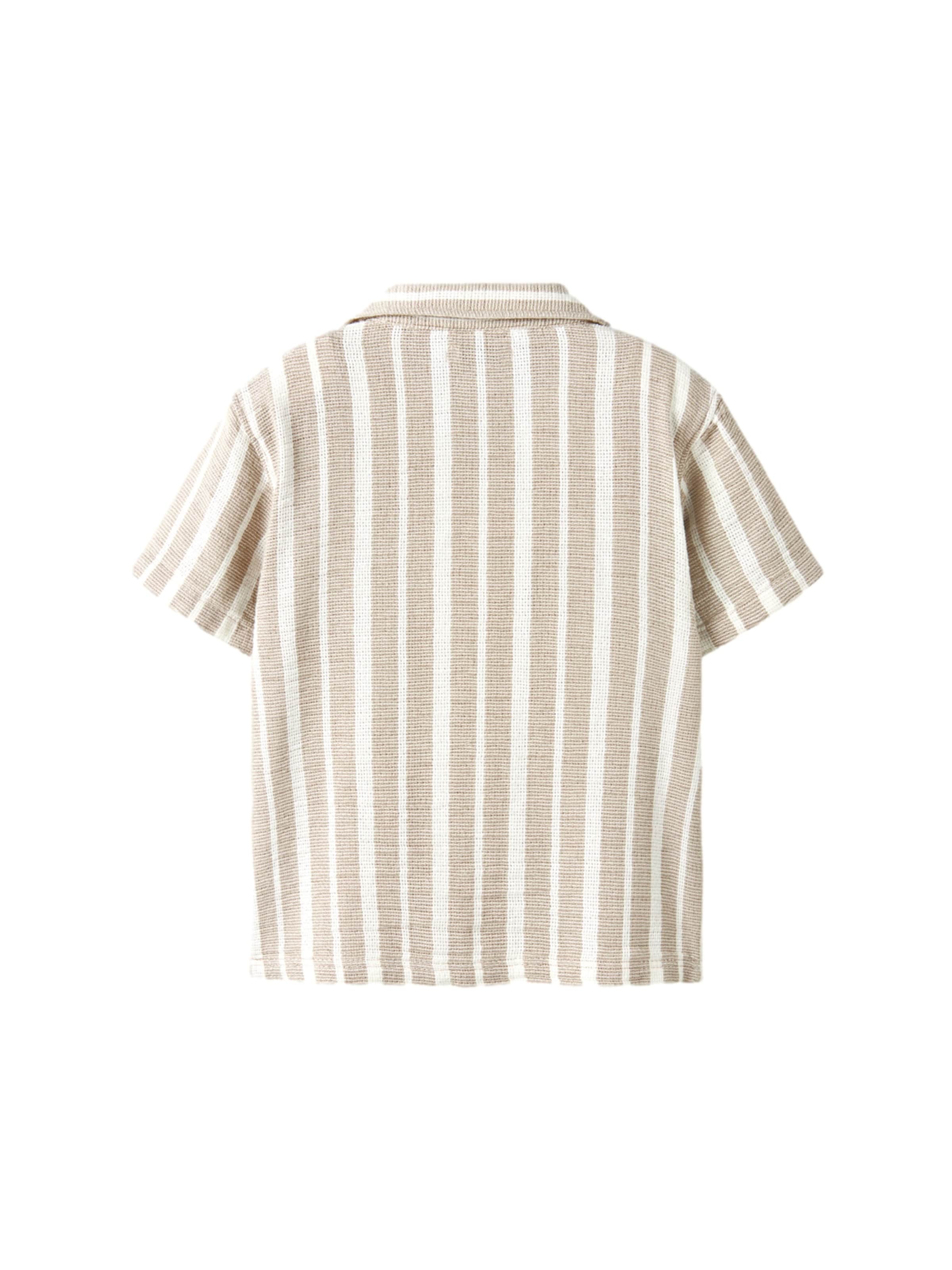 NAME IT Regular fit Overhemd 'Foko' in Beige