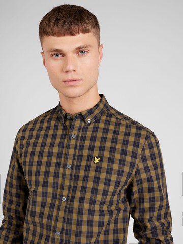 Lyle & Scott Regular fit Button Up Shirt in Brown