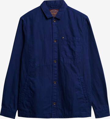 Superdry Regular fit Overhemd in Blauw: voorkant