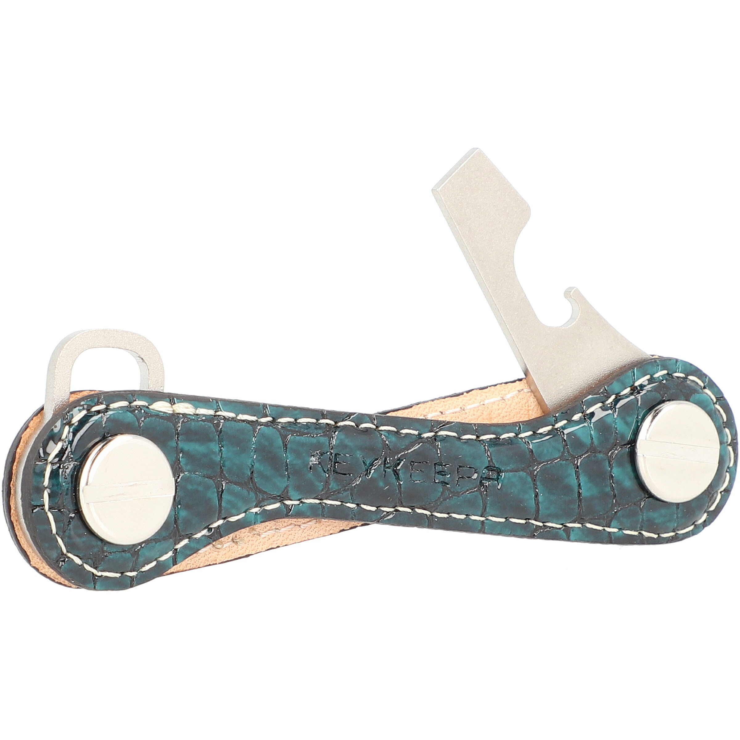 Keykeepa Sleutelhanger 'Leather' in Blauw