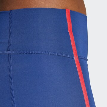 ADIDAS PERFORMANCE Skinny Sportbroek 'Optime Heritage' in Blauw