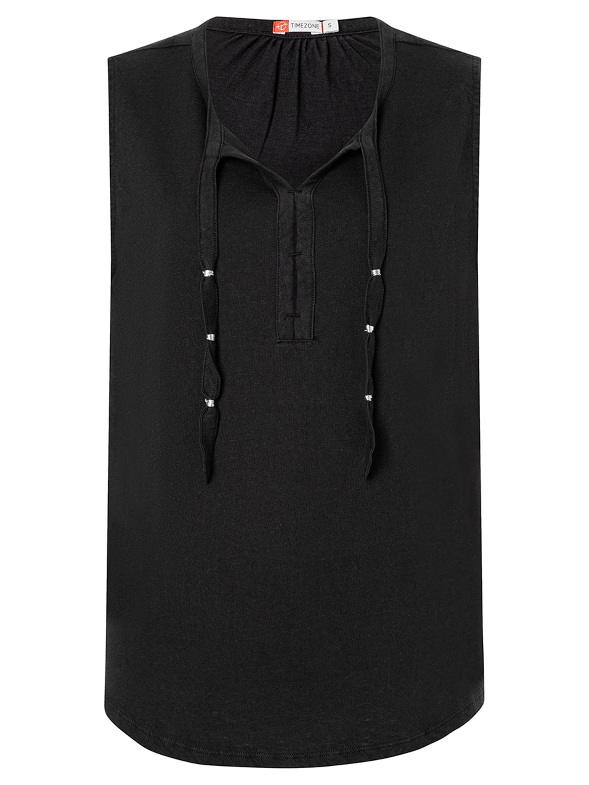 TIMEZONE Tanktop 'Tunica' in Schwarz: Vorderseite