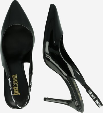 Just Cavalli Дамски обувки на ток с отворена пета 'EYLA' в черно