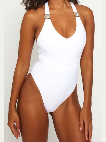 Moda Minx Bustier Badeanzug 'Amour' in Weiß
