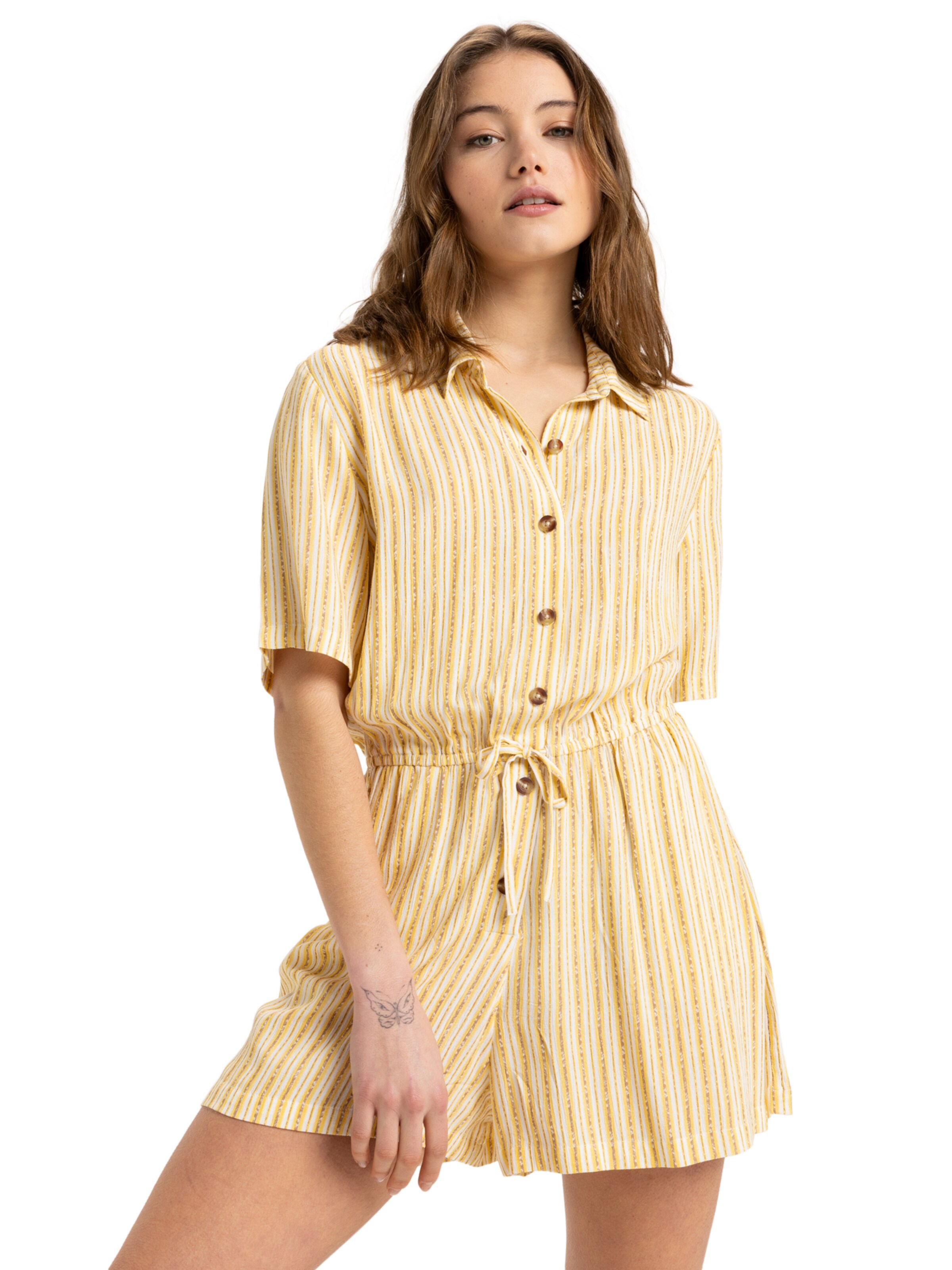 Combinaison 'Real Tomorrow' ROXY en jaune : devant