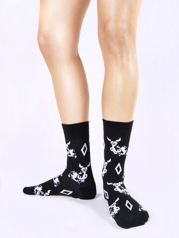 UNABUX Socken in Schwarz