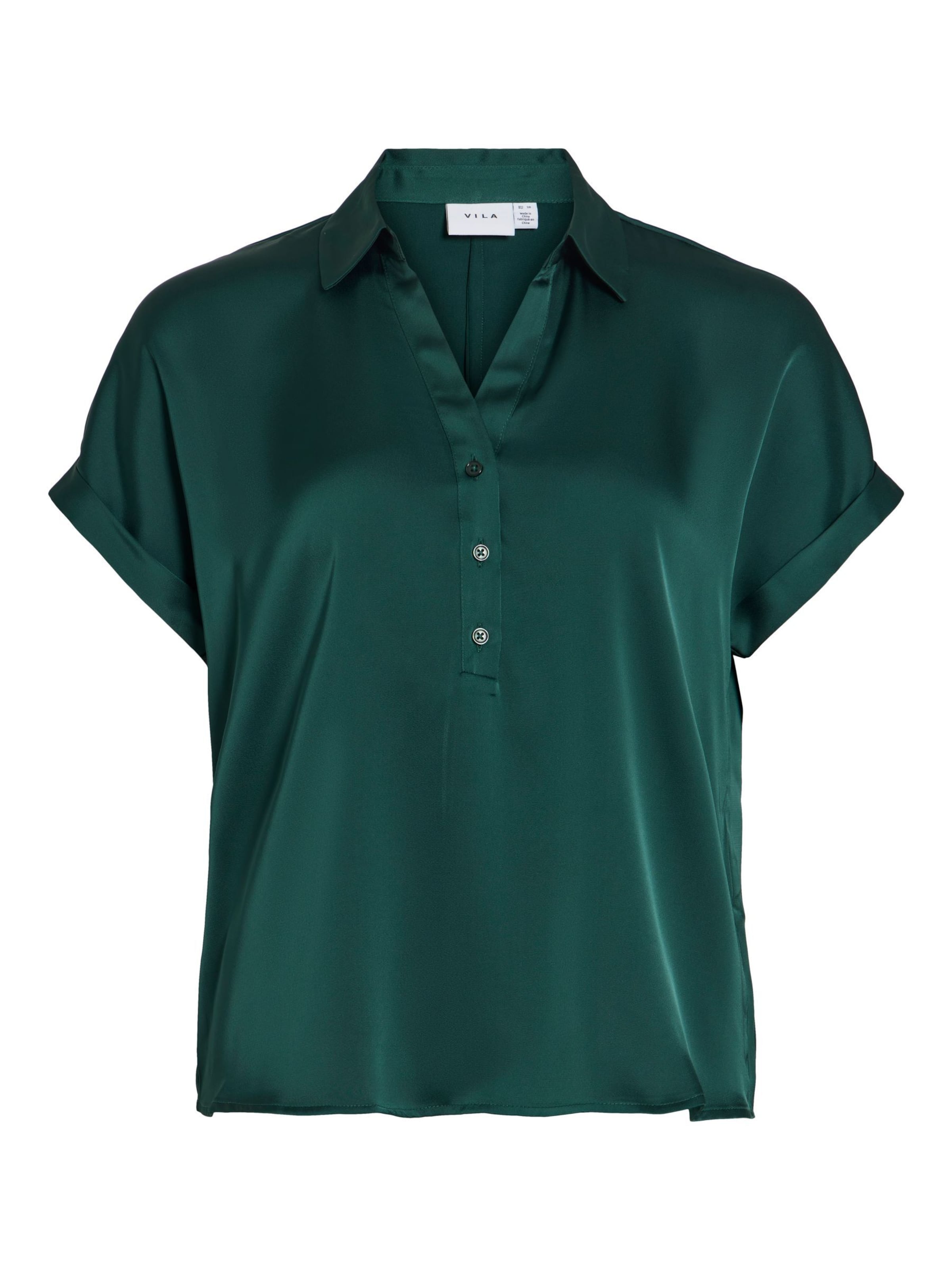 VILA Bluse 'VIEnna Ravenna' i grøn: forside