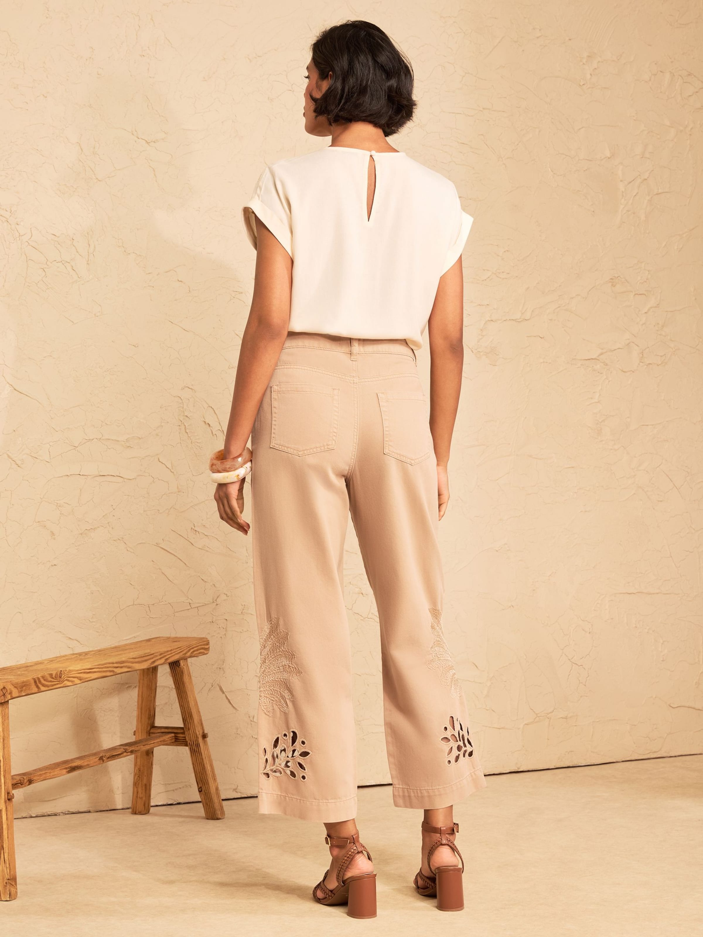 love & roses Wide leg Jeans in Bruin