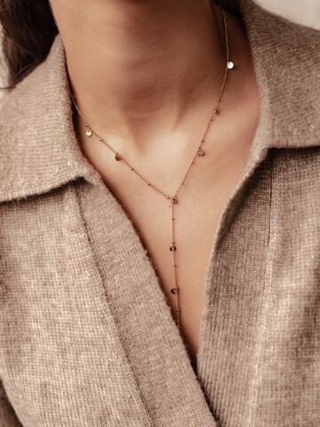 Hey Happiness Kette 'Drifting Coins'‌‌‌‌‌ in Gold: Vorderseite