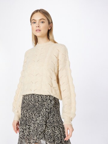 PIECES Pullover 'TANAYA' in Beige: predná strana