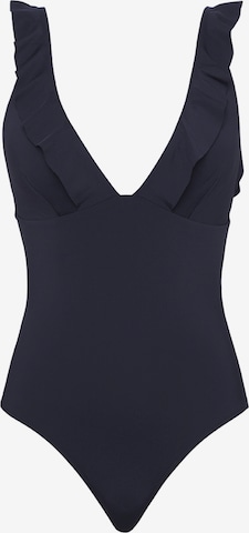 SEA LEVEL Swimsuit 'Frill Essentials' in Blue: front