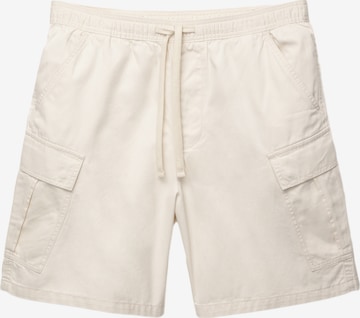 Pull&Bear Loosefit Shorts in Beige: Vorderseite