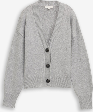 TOM TAILOR Oversized vest in Grijs: voorkant