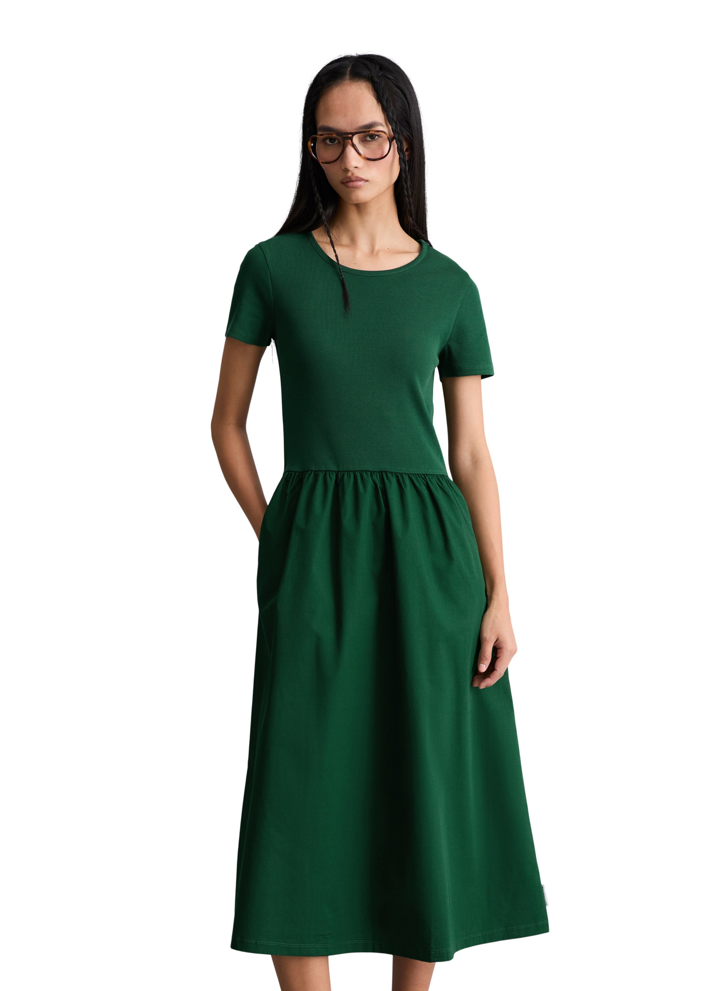 Marc O'Polo DENIM Kleid in Grün: Vorderseite