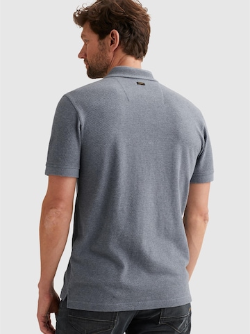 Maglietta 'Polo shirt with texture and ribbed hems' di PME Legend in grigio