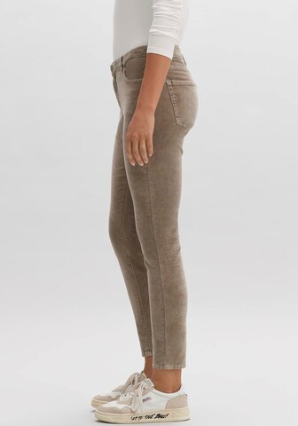 OPUS Skinny Pants 'Evita' in Brown