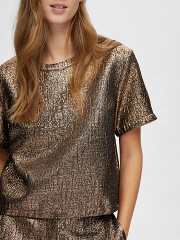 SELECTED FEMME Blouse in Gold