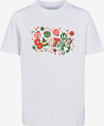 ABSOLUTE CULT T-Shirt 'Elf - Santa' in Weiß: predná strana