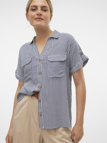 VERO MODA Blouse 'VMBUMPY' in Blauw