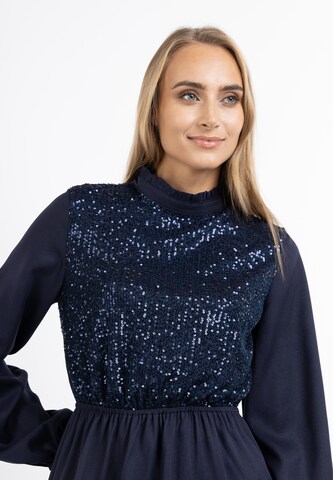 Usha Jurk in Blauw