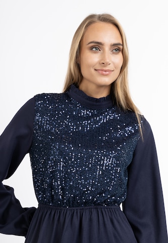 Usha Jurk in Blauw