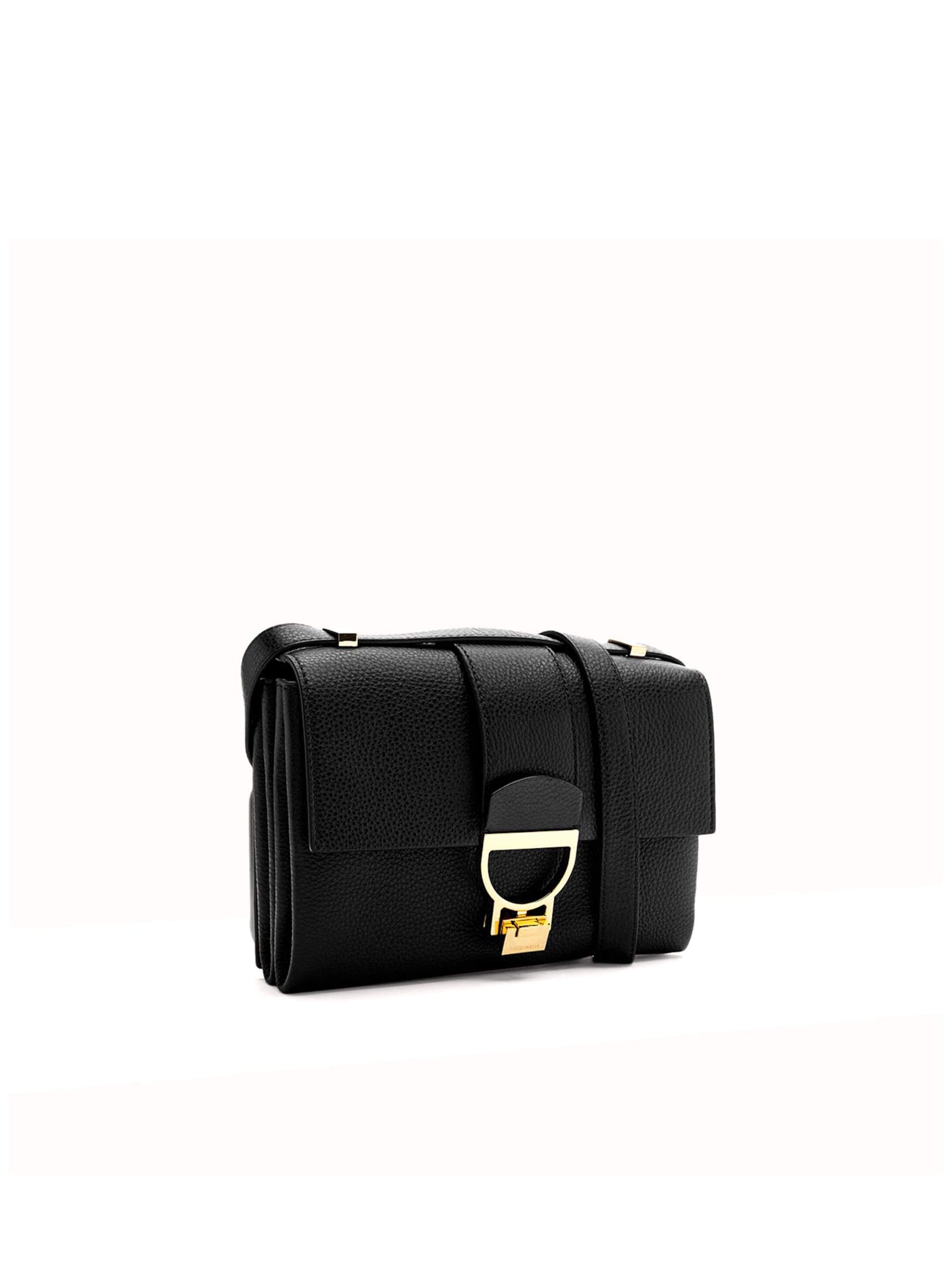 Coccinelle Umhängetasche 'Arlettis Handbag Grained Leather'‌‌‌‌ in Schwarz