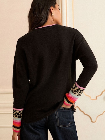 love & roses Pulover | črna barva