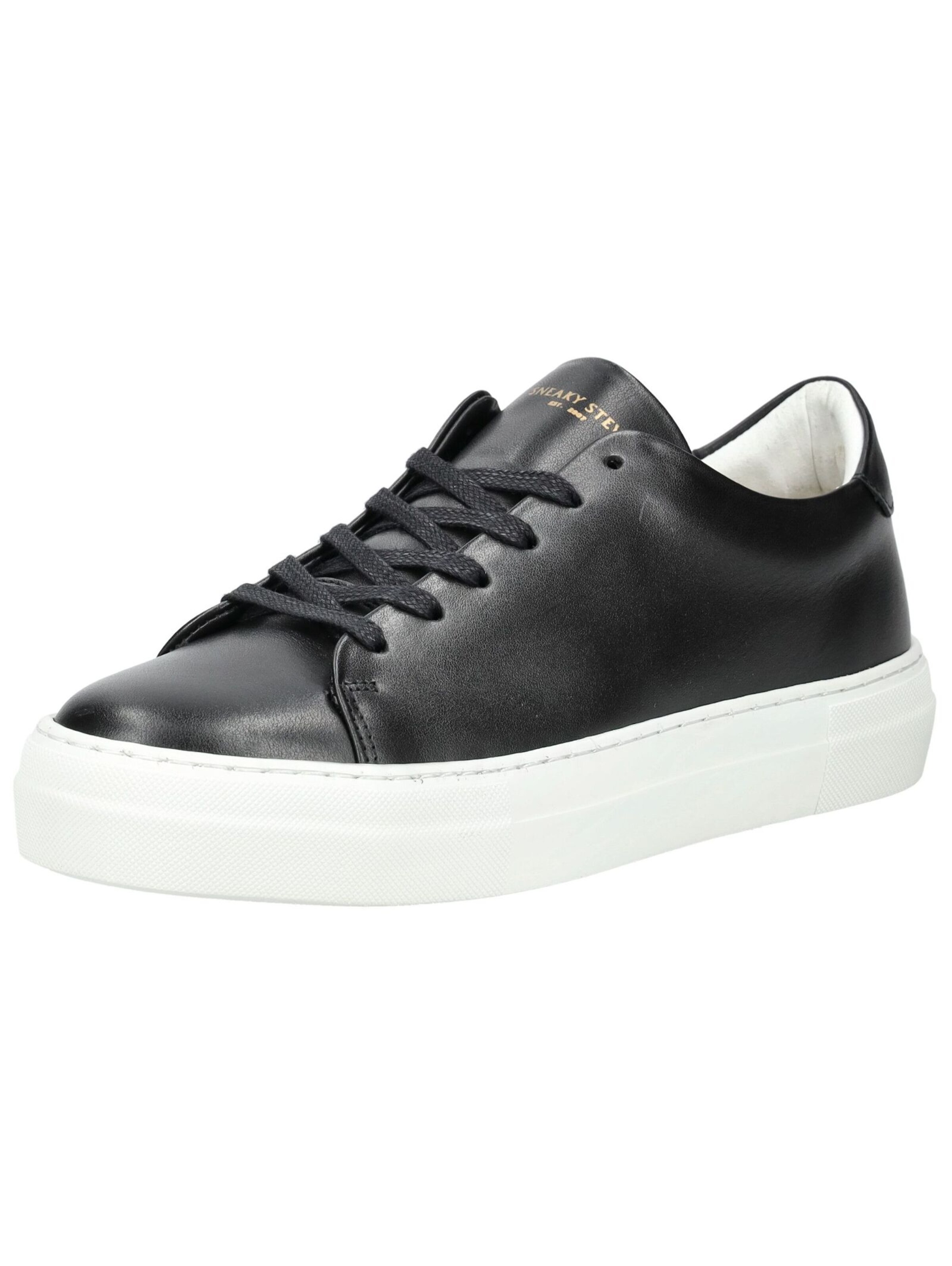 Baskets basses Sneaky Steve en noir : devant
