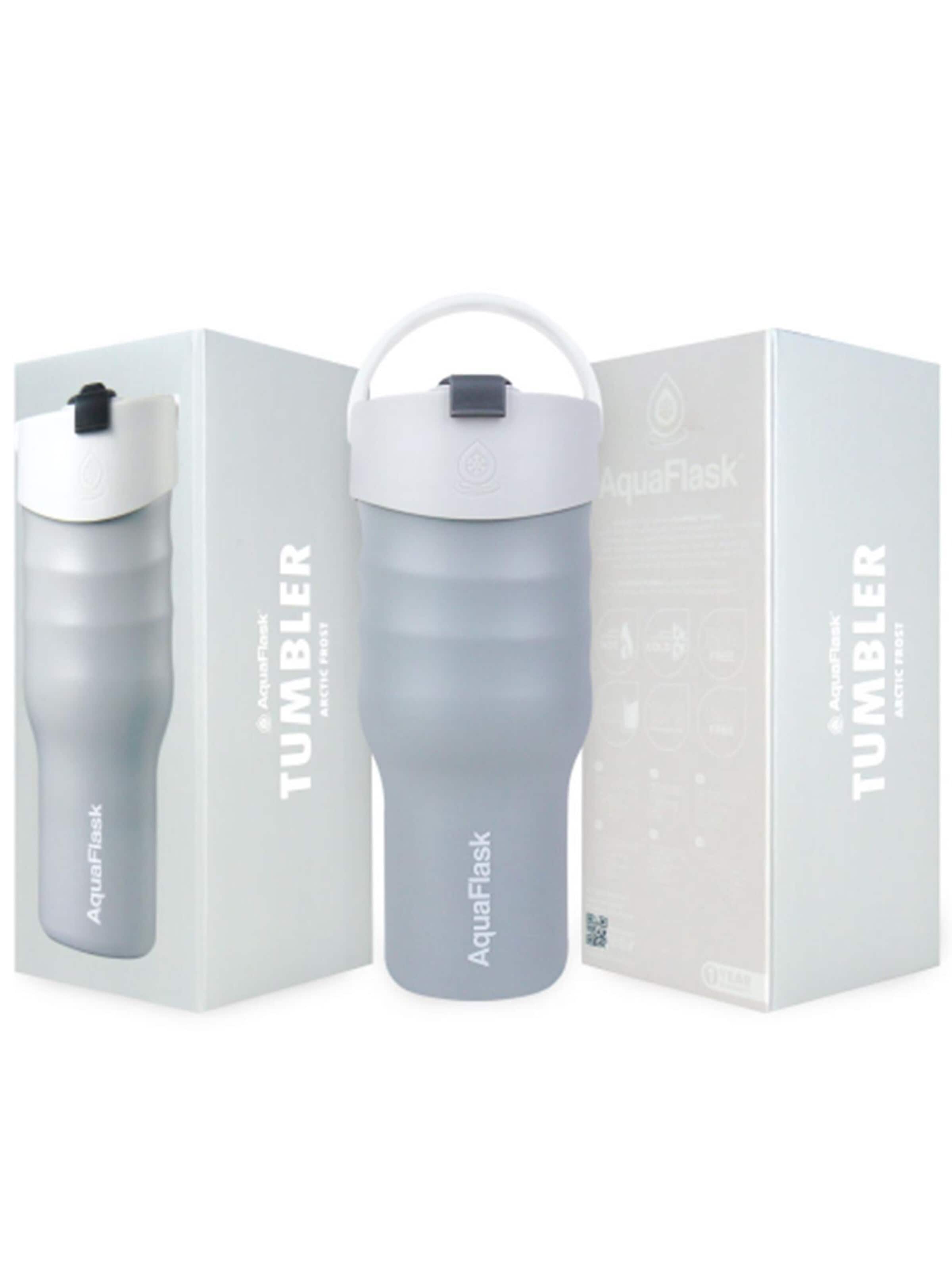 AquaFlask Láhev na vodu 'AquaFlask Termoláhev TUMBLER 887 ml' – šedá