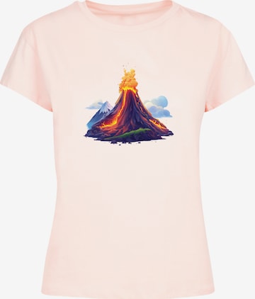 F4NT4STIC Shirt 'Vulkanausbruch' in Roze: voorkant