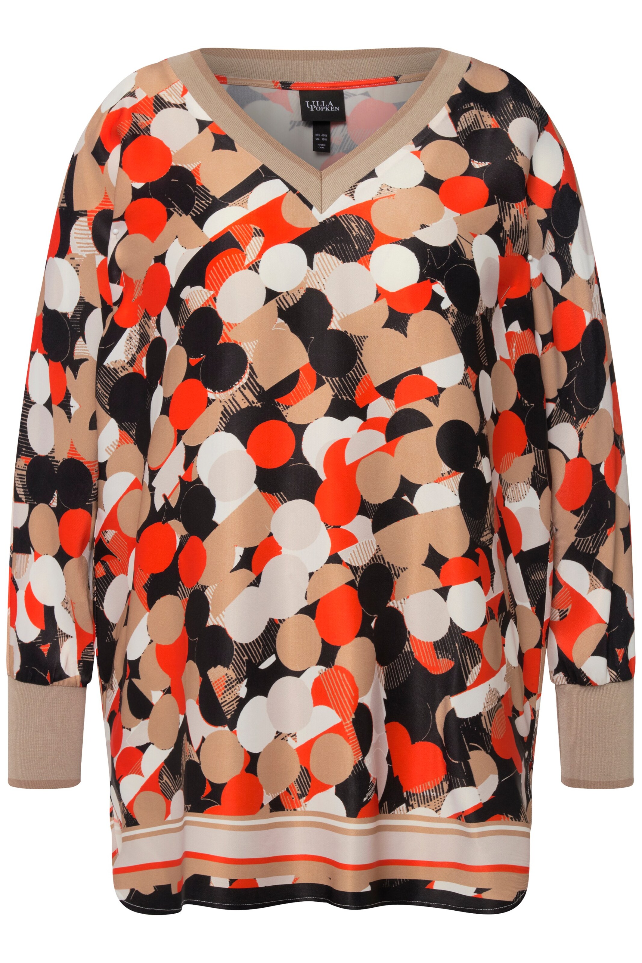 Tunique Ulla Popken en beige : devant