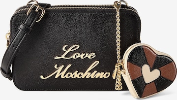 Sac à bandoulière 'Heart Charm' Love Moschino en noir : devant