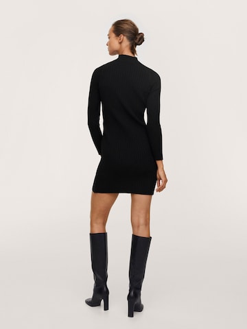 MANGO Knitted dress 'Nura' in Black