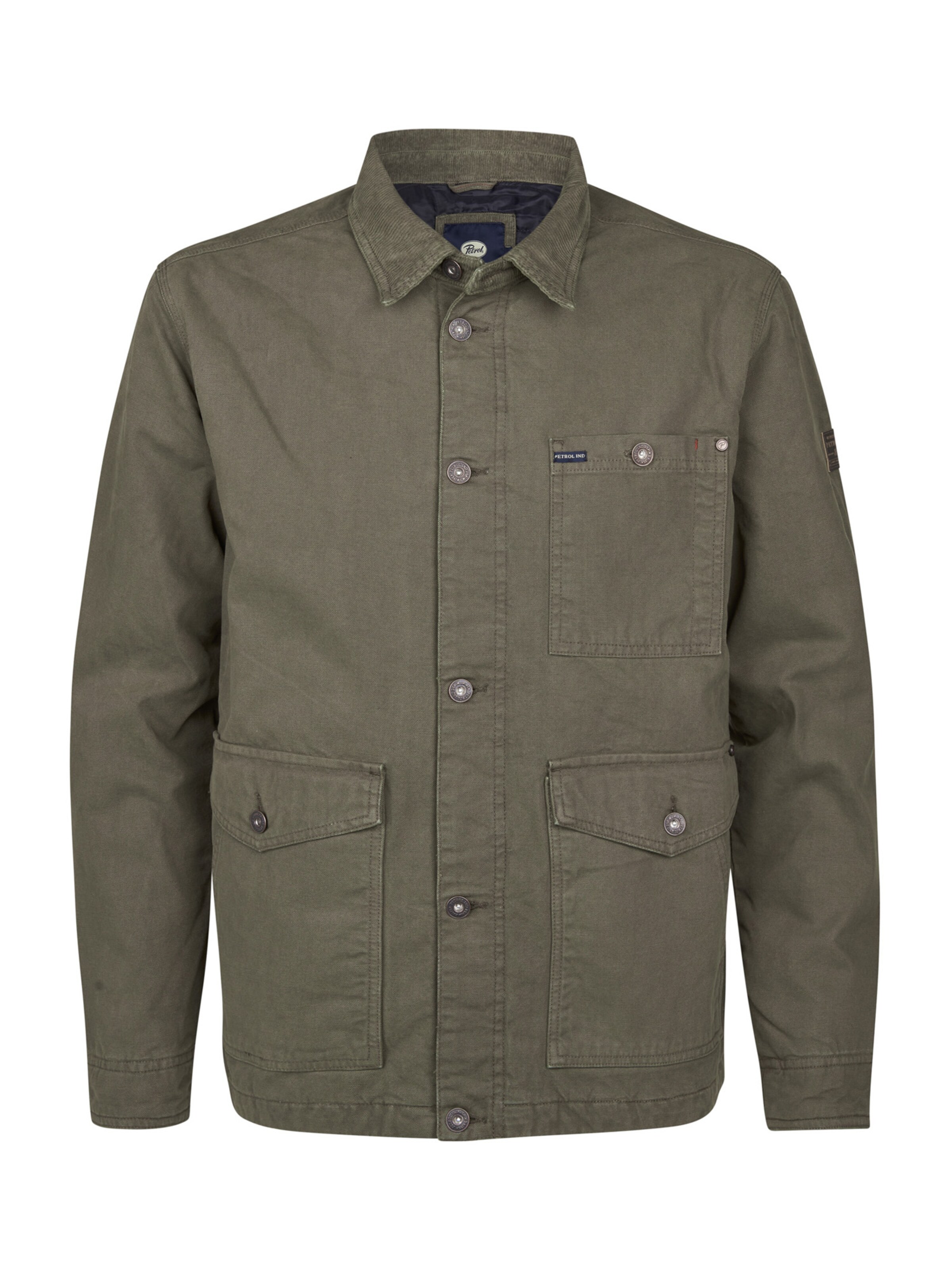 Petrol Industries Tussenjas 'St. Croix' in Groen: voorkant