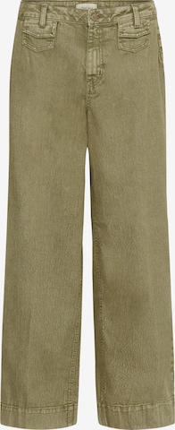 Regular Jean 'CRTilde' Cream en vert : devant